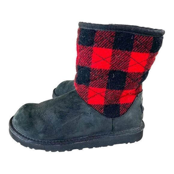 UGG Buffalo Plaid Sherpa Lined Boots - Picture 2 of 12